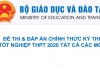 CHÍNH THỨC: Đề thi và đáp án tất cả các môn thi tốt nghiệp THPT 2020